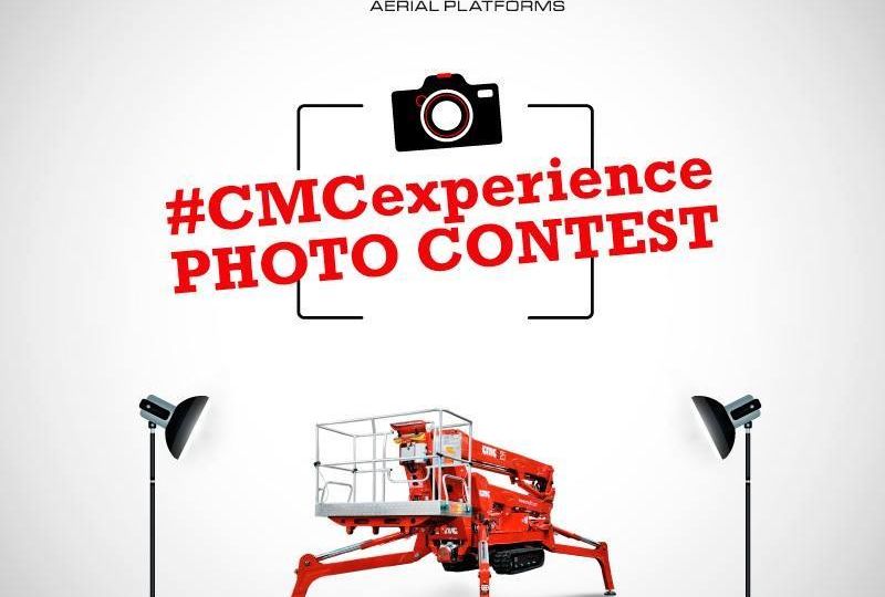 CMC lancia #CMCexperience, il nuovo digital photo contest nel mondo delle piattaforme aeree. Posta la tua foto raffigurante il brand CMC sulla sua pagina Facebook ufficiale con l'hashtag #CMCexperience. Le foto vincitrici del concorso saranno esposte alla fiera internazionale APEX 2017 ad Amsterdam